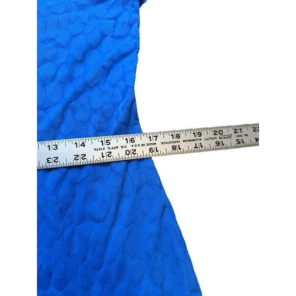 Jude Connally Susanna Dress Jacquard Size Small Collar - V-Neck - Made in USA - Picture 6 of 8